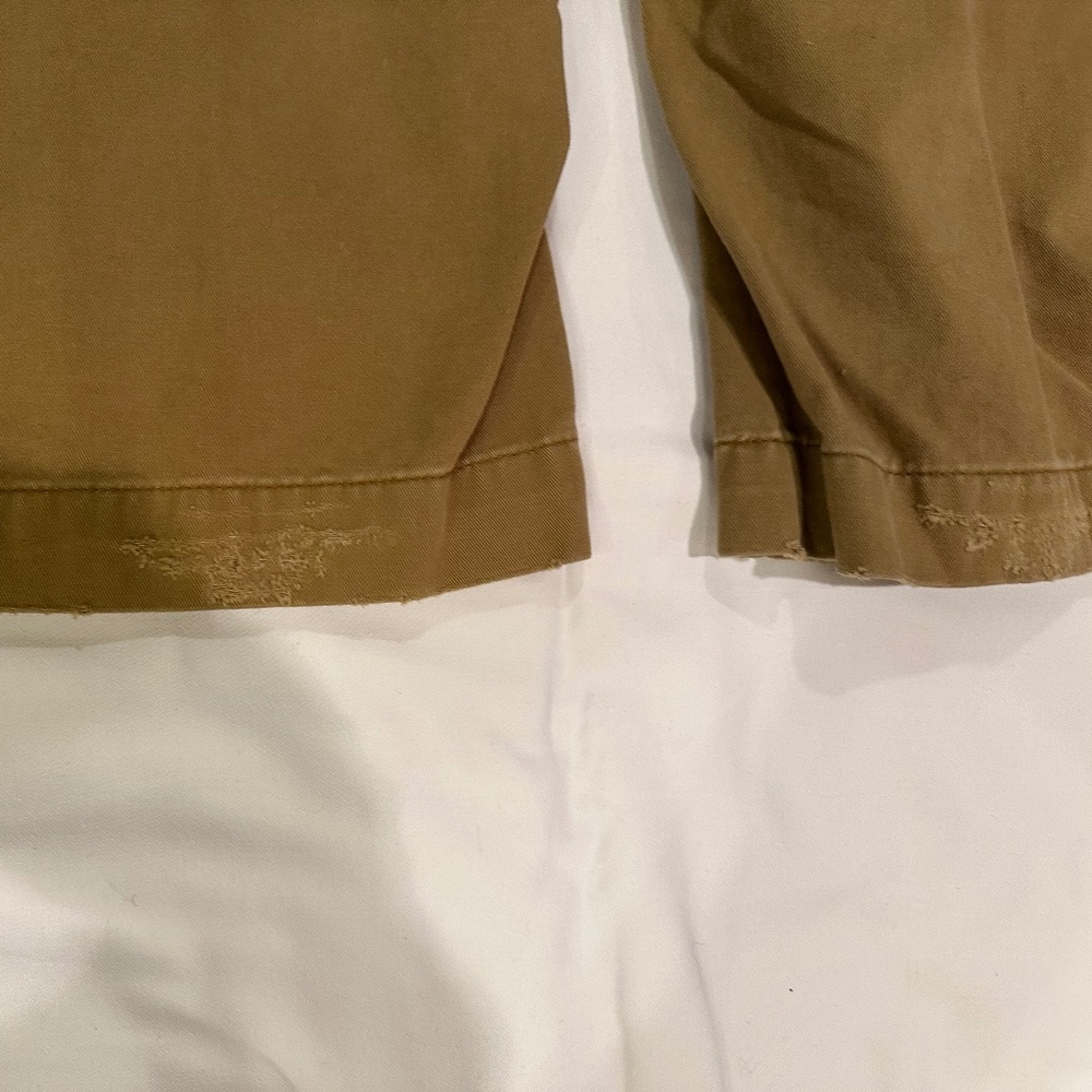 Mens  34X30 Gap Khakis Y2K  Loose Boot Fit Industrial Standard NWT Distressed - Picture 7 of 9